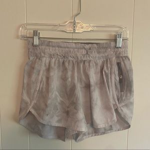 Lululemon White Tie Dye Shorts